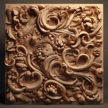 Patterns and decorations stl JAC J6 1 3d model